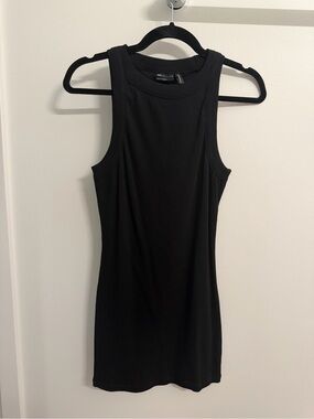 ASOS Black Ribbed Tank Dress